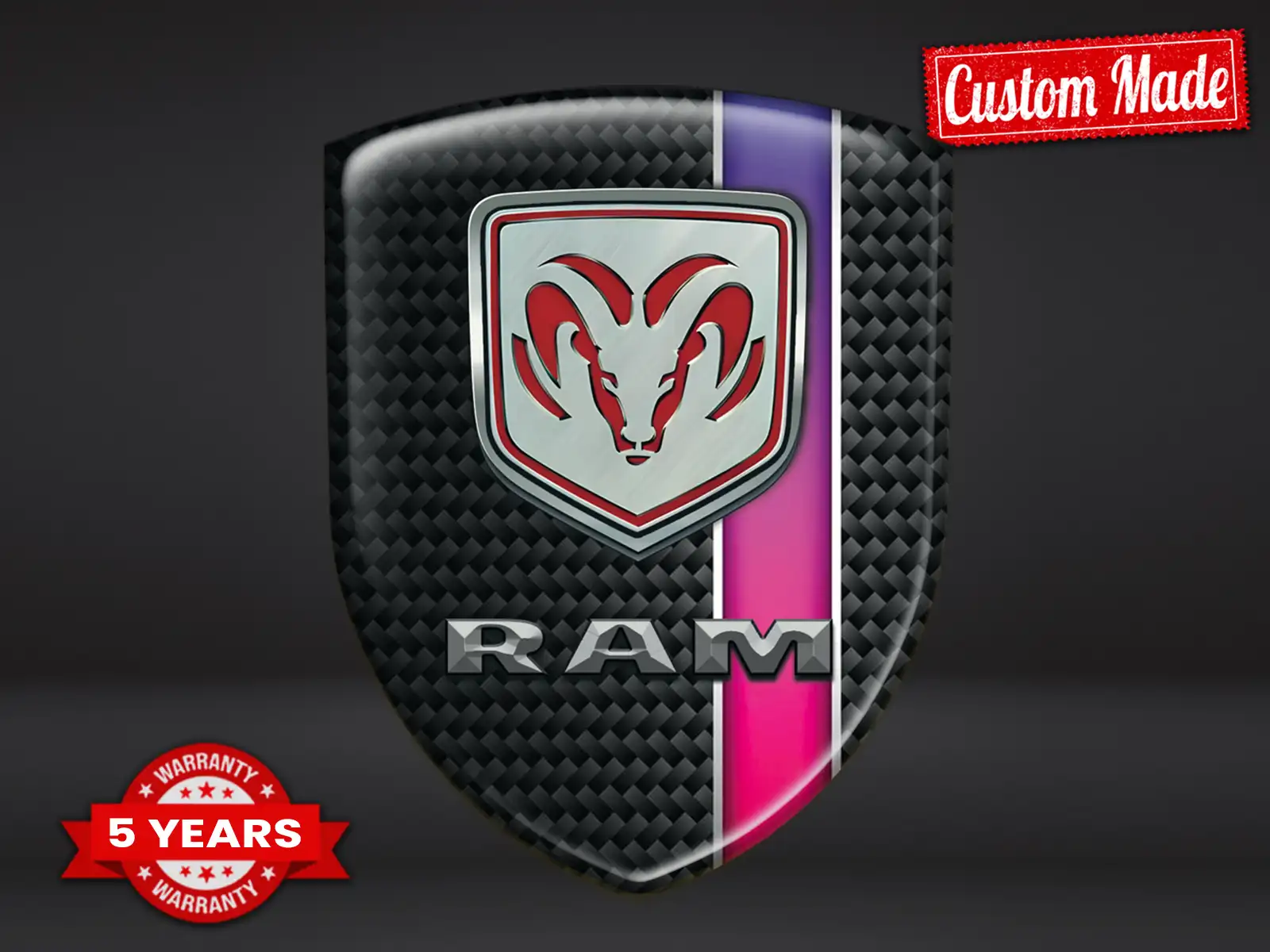 Dodge Logotipos Silicona Auto Estilo Estrella Personalizable